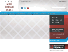 Tablet Screenshot of milliiqtisadimodel.com